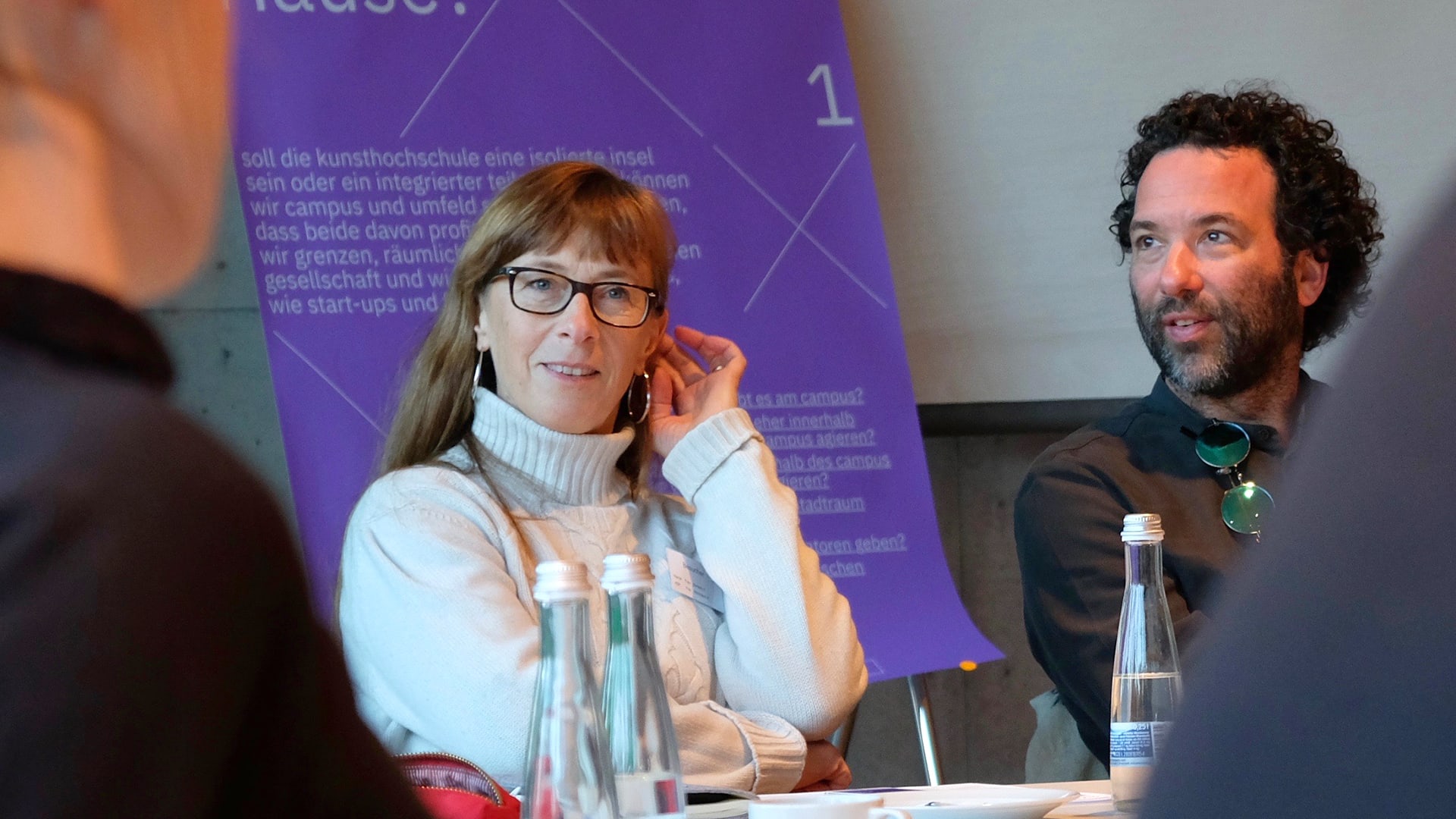 Prof. Annette Bertsch & Prof. Laurent Lacour beim Kick-off am ersten Tag