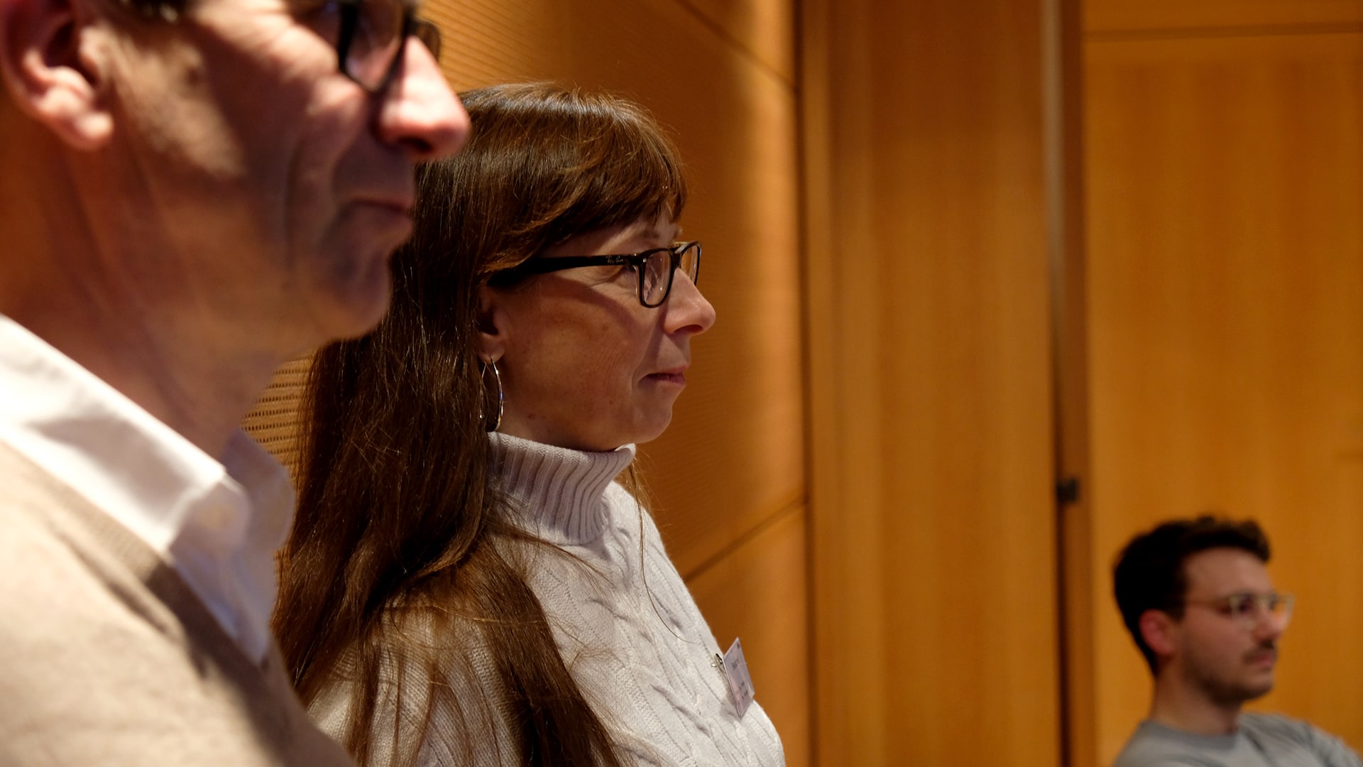 Georg-Christof und Annette im Tadao Ando Pavillon