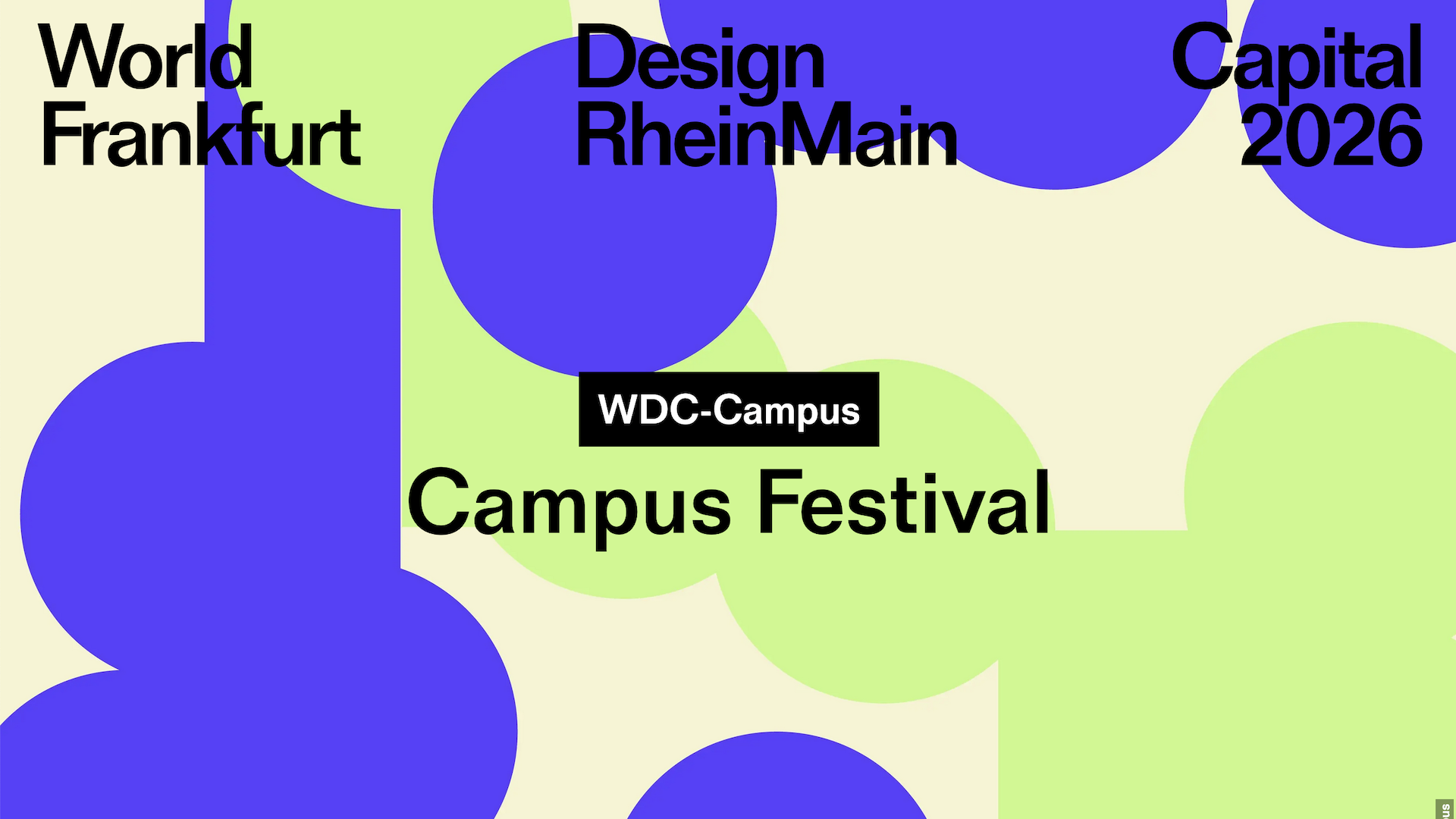 WDC Campus Festival vom 3. bis 5. Juli 2026 im und um das MAK Frankfurt